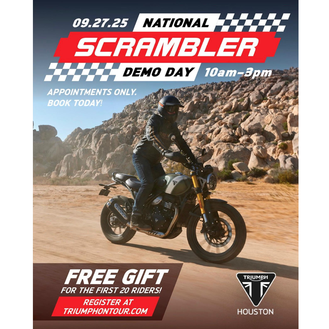 Triumph Houston Scrambler Day